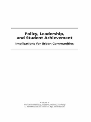 cover image of Policy, Leadership, and Student Achievement